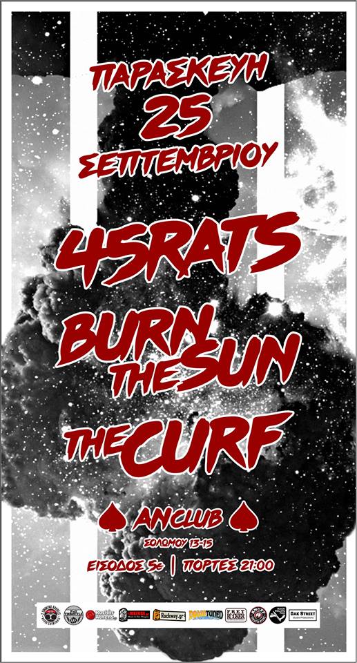 25.09.2015 – 45Rats / Burn the Sun / The Curf