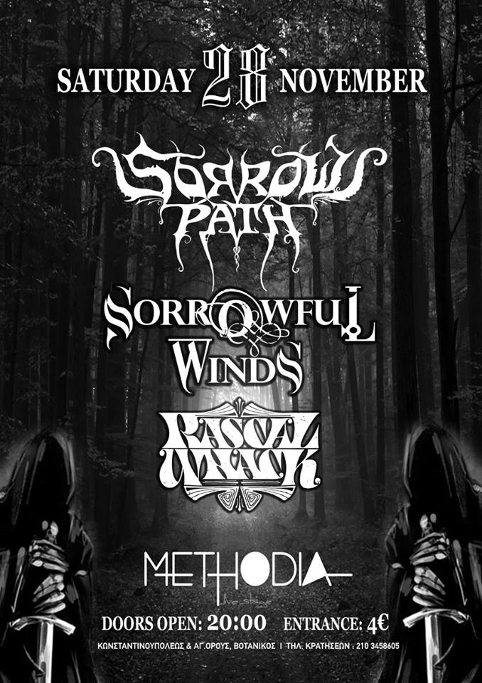 28.11.2015 – Sorrows Path / Sorrowful Winds / Rascal Whack