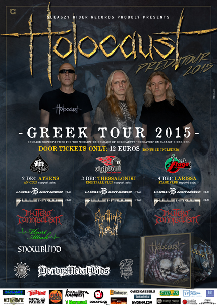 02 έως 04.12.2015 – Holocaust / Greek Tour 2015
