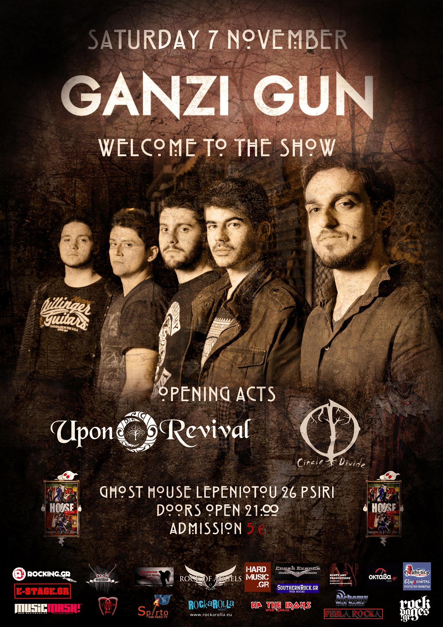 07.11.2015 – Ganzi Gun / Upon Revival / Circle Divide