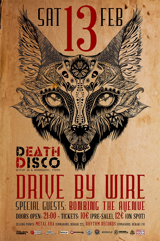 13.02.2016 – Drive By Wire / Special guests: Bombing The Avenue