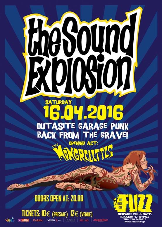 16.04.2016 – The Sound Explosion / Οpening act: The Mongrelettes