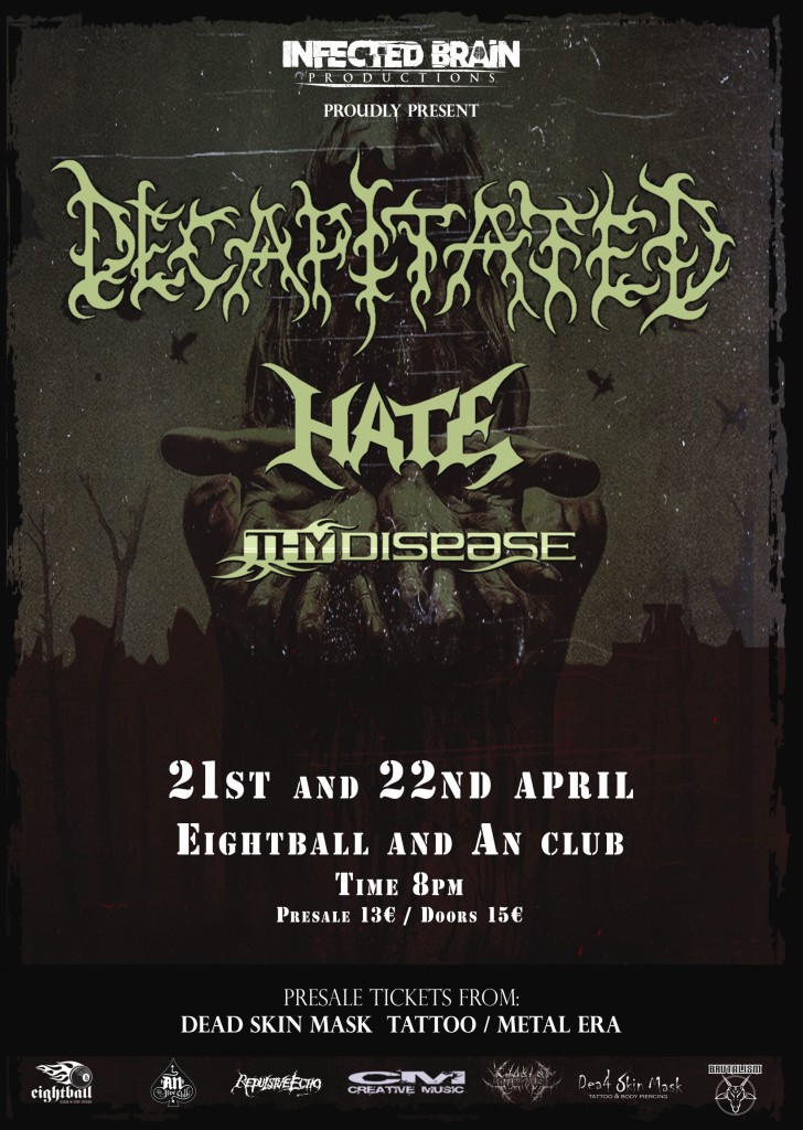 22.04.2016 – Decapitated / Hate / Thy Disease