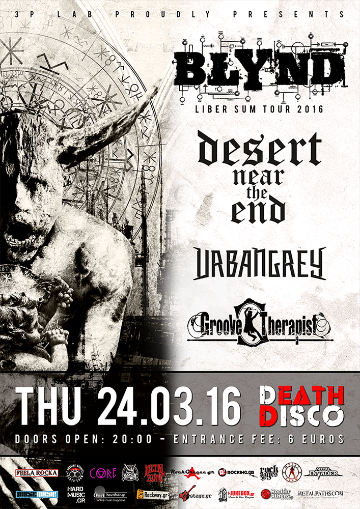 24.03.2016 – Blynd / Special Guests: Desert Near The End / Urban Grey
