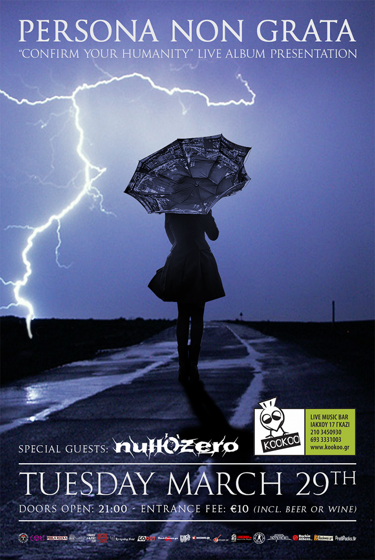 29.03.2016 – Persona Non Grata – Album Presentation / Special Guests: Null ‘O’ Zero