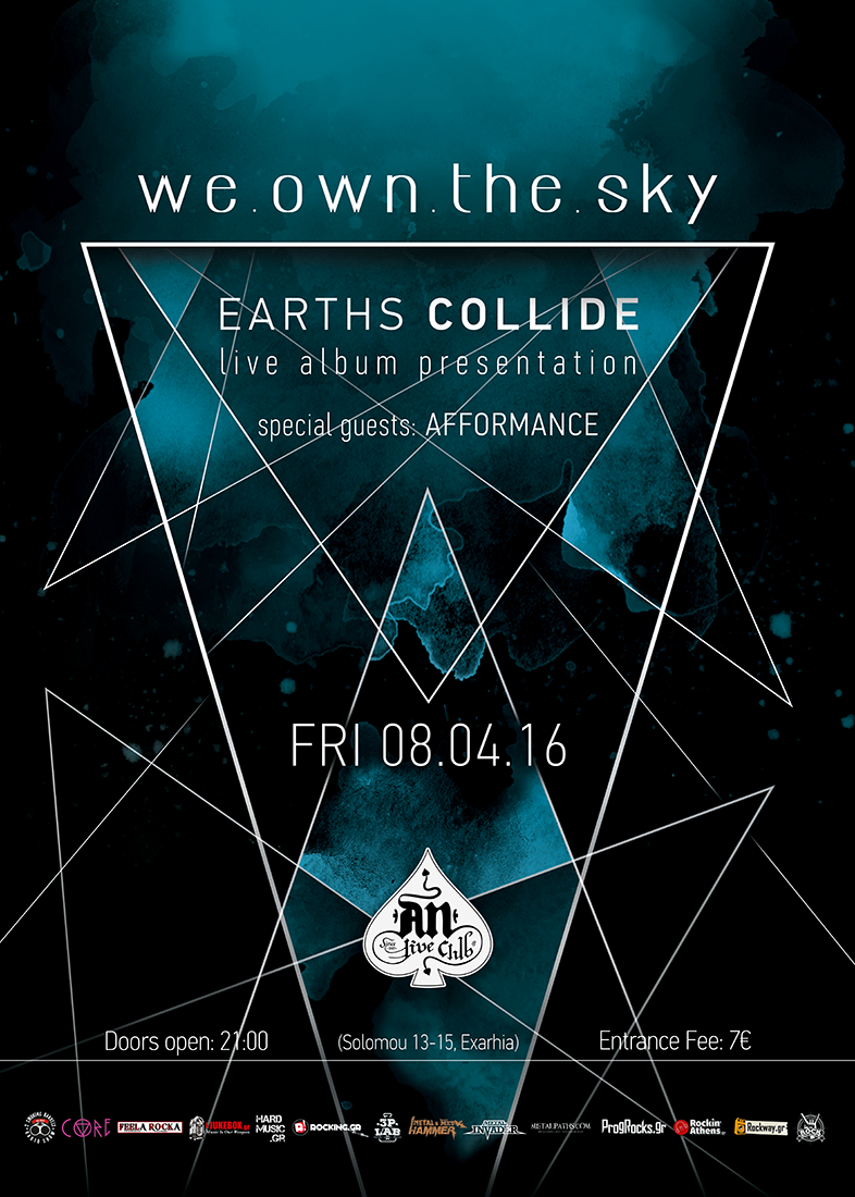 08.04.2016 – we.own.the.sky / Παρουσίαση δίσκου “Earths Collide”