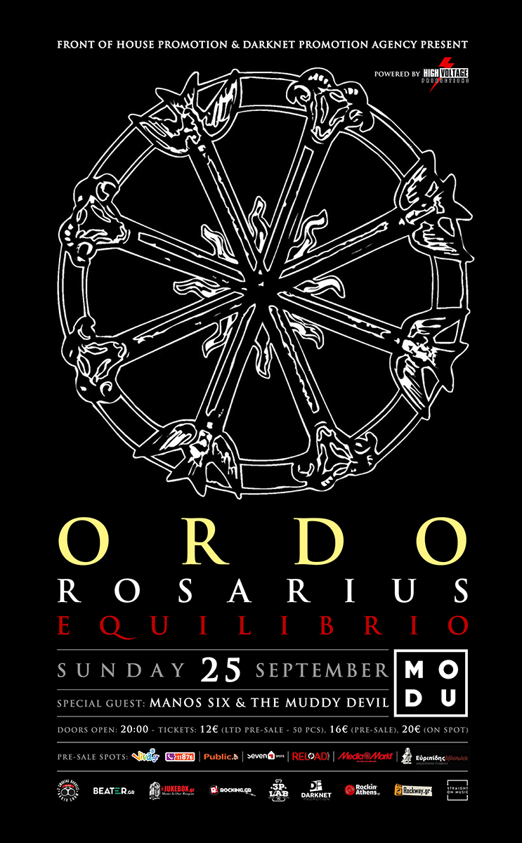 25.09.2016 – Ordo Rosarius Equilibrio / Opening Act: Manos Six / The Muddy Devil