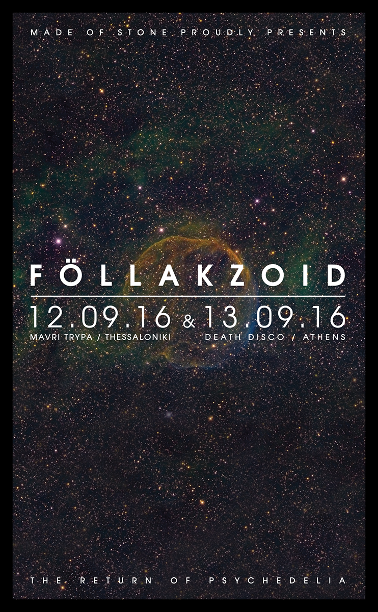 12 & 13.09.2016 – Οι Χιλιανοί psych pop rockers Föllakzoid στην Ελλάδα για δύο εμφανίσεις