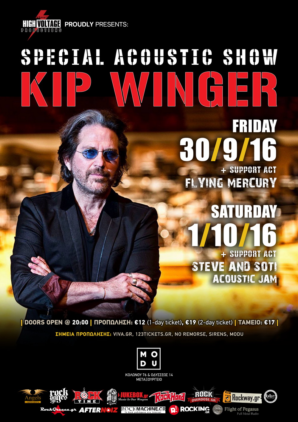 30.09 – 01.10.2016 – Kip Winger – Special Acoustic Show